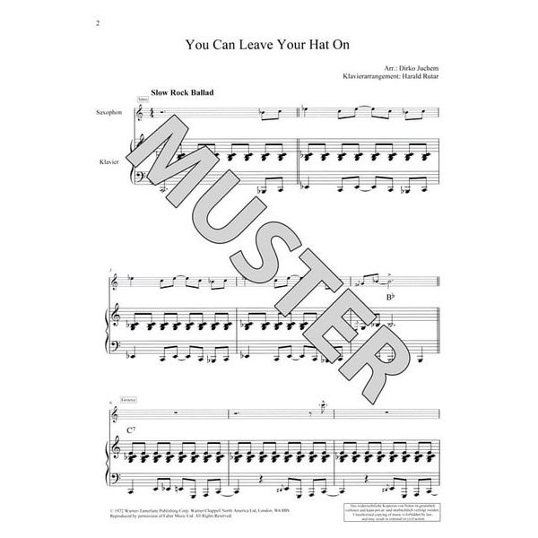 Schott Rock Ballads Alto Sax
