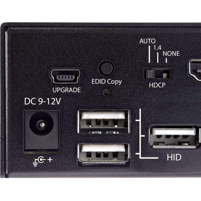 StarTech.com Commutateur KVM HDMI, 2 Ports - Moniteur Unique 4K 60Hz Ultra HDR - Commutateur KVM de Bureau HDMI 2.0 avec Hub USB 3.0 à 2 Ports (5Gbps) et 4x USB 2.0 HID, Audio - Commutation par Touches - TAA