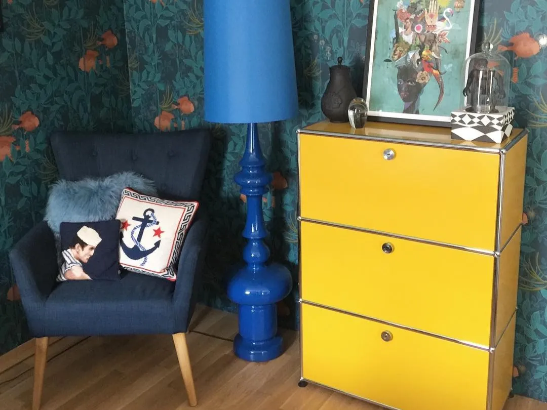 Fauteuil ANGEN Stof Lichtgrijs
