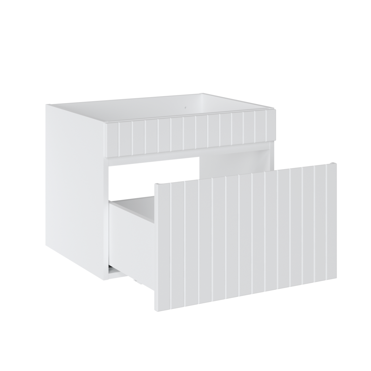 Comad Iconic White badkamermeubel 180cm wit met 2 witte waskommen