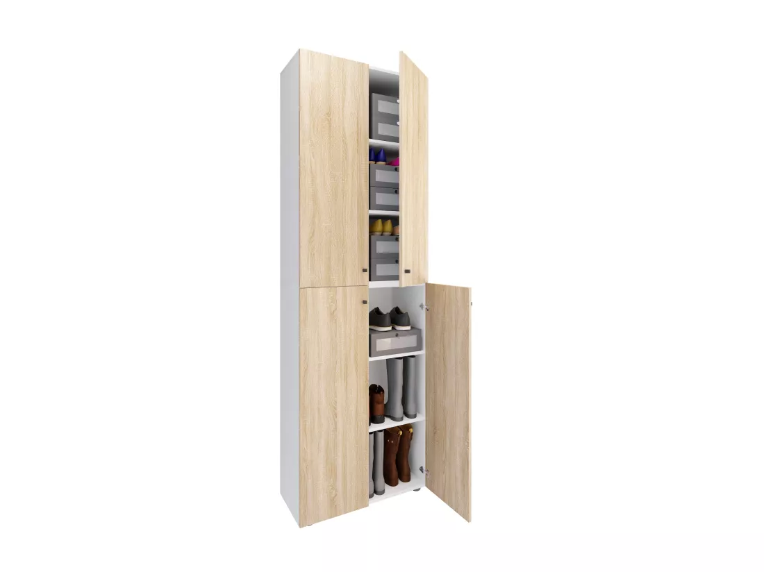 XL Bois Grande armoire à chaussures Lona 6