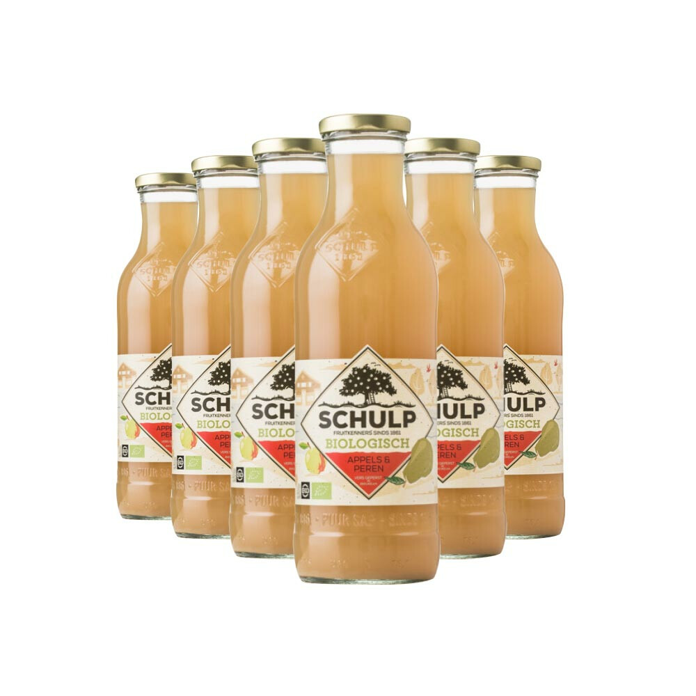 Schulp Appel & Perensap Biologisch6 x 0,75 liter