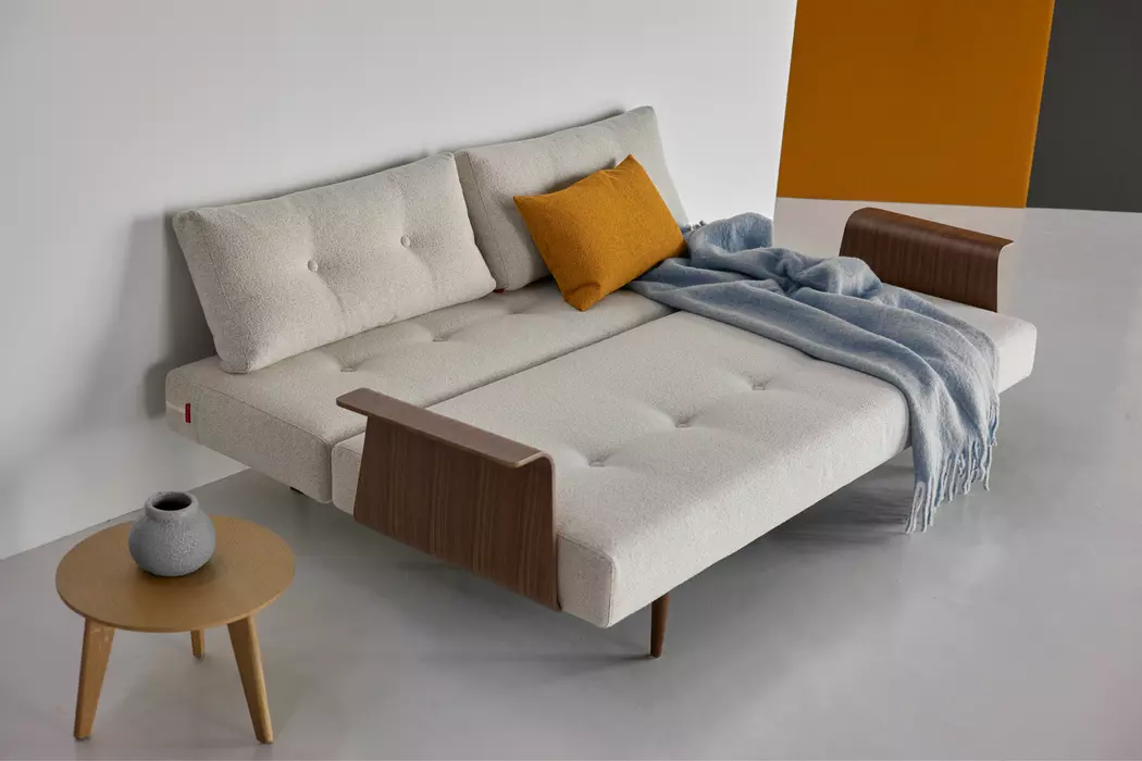 Schlafsofa mit Armlehnen Recast Plus dunkel