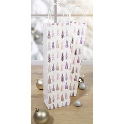 Sac cadeau pour bouteille Pine Trees