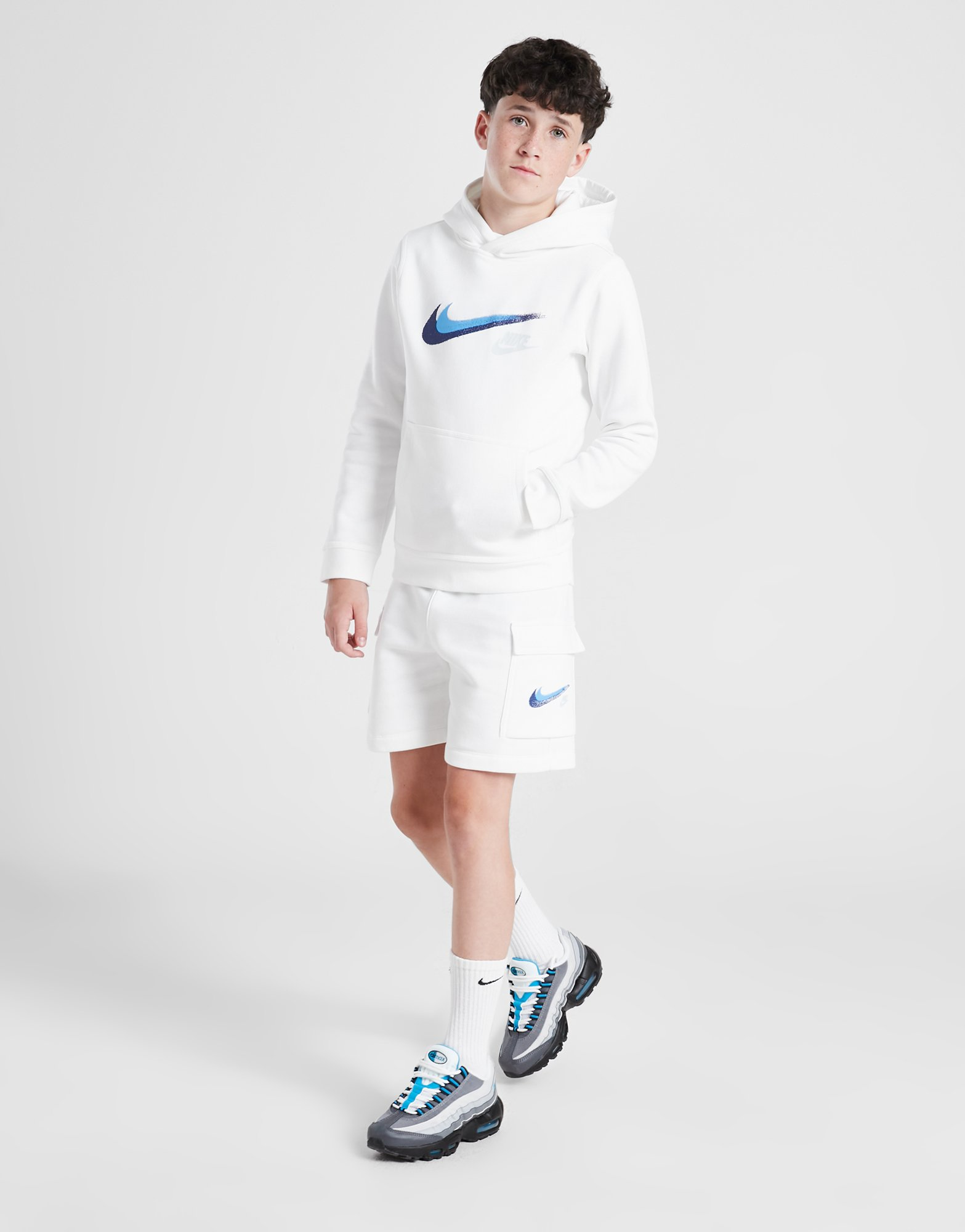 Nike Double Swoosh Overhead Hoodie Junior