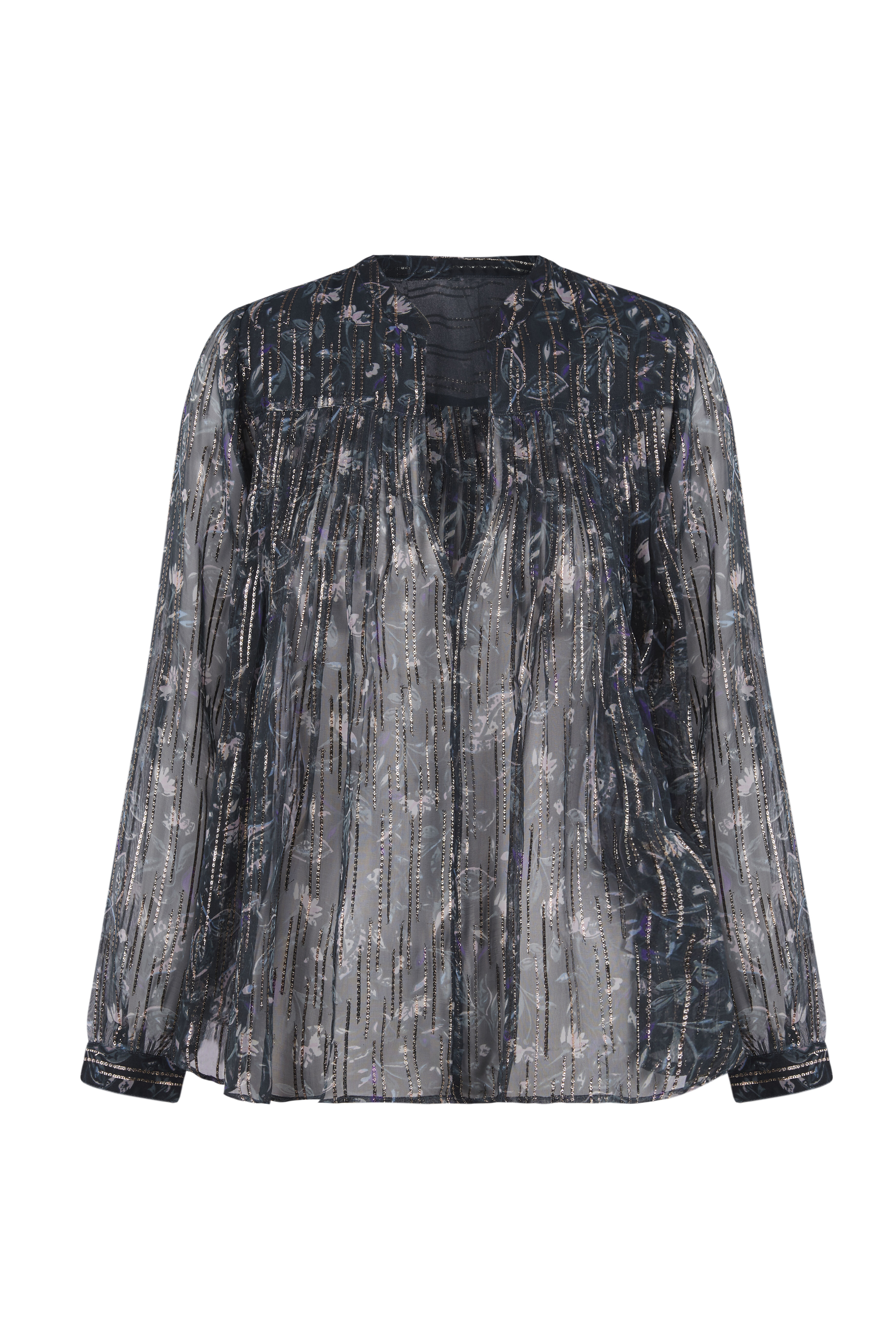Blusa Irina estampada com lurex - Várias opções