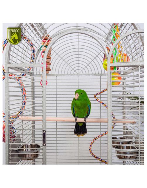 Keddoc Vogelkooi Texas - Vogelverblijven - 66x56x175 cm Lichtgrijs