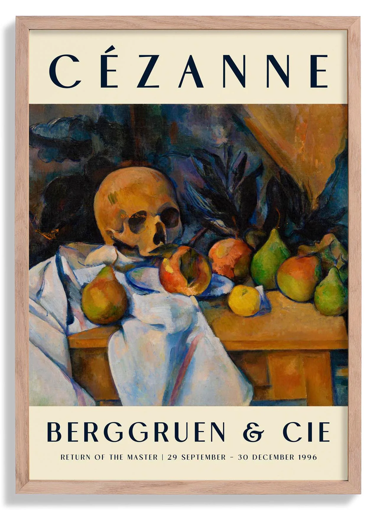 Cézanne Stillleben mit Totenkopf Kunstausstellung