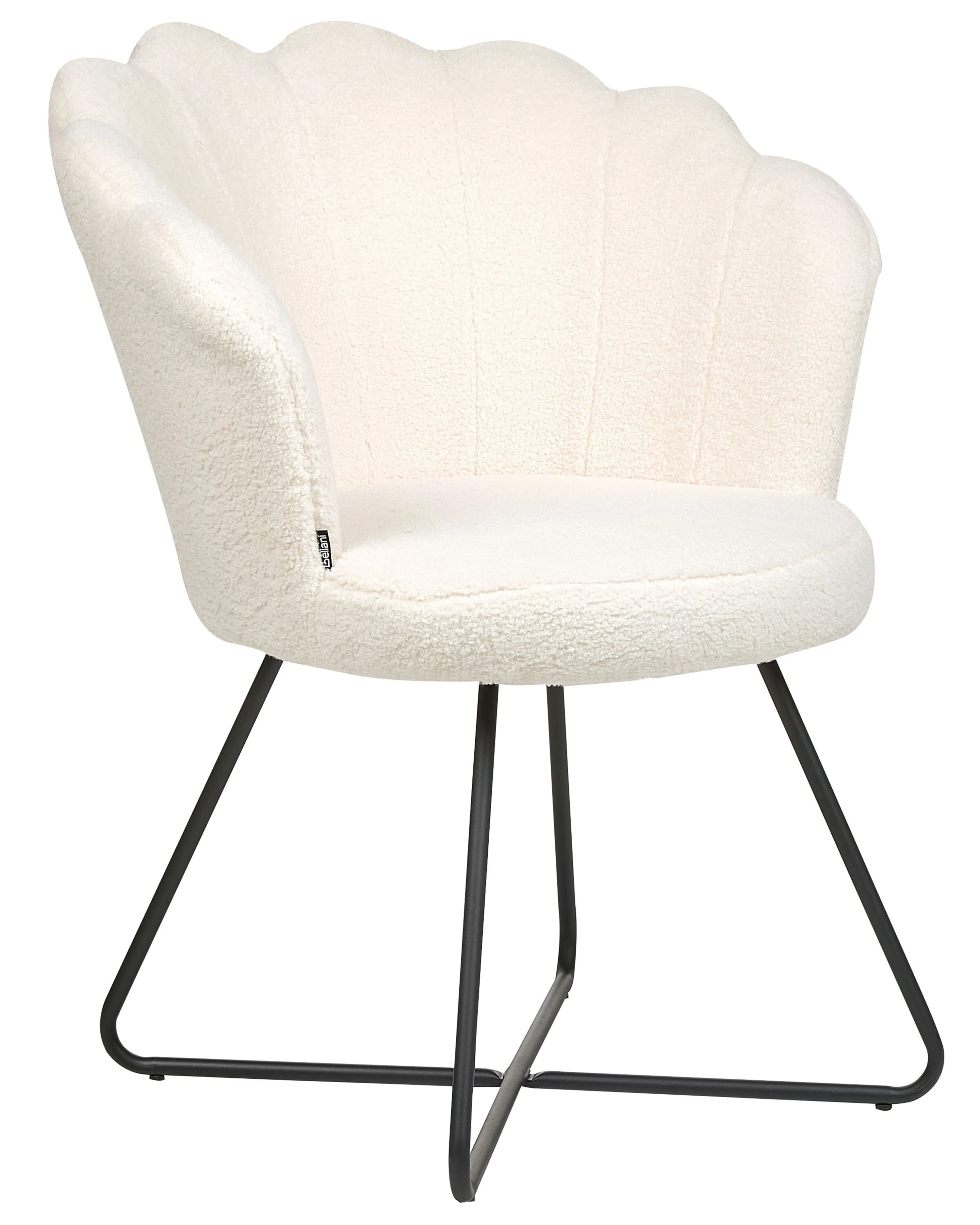 Fauteuil LOVELOCK Bouclé Wit