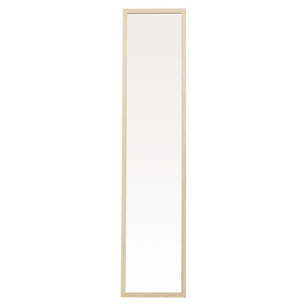 Grand miroir psyché marron clair