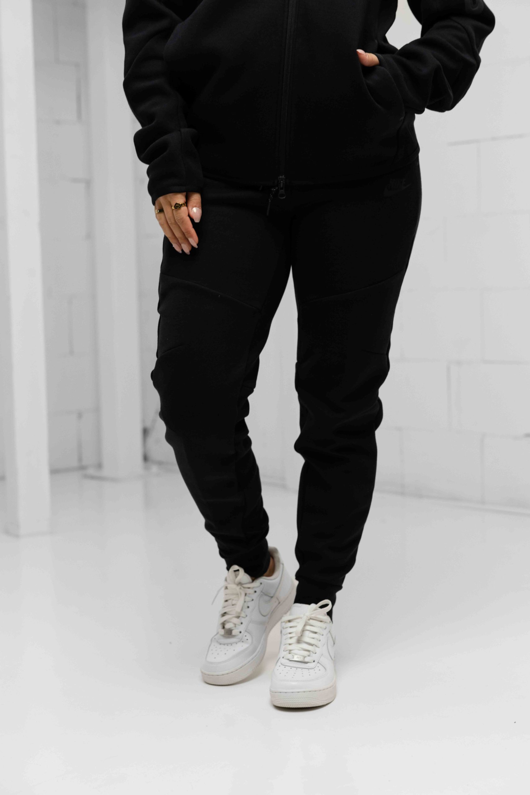 Nike Tech Fleece Trainingspak Dames Zwart