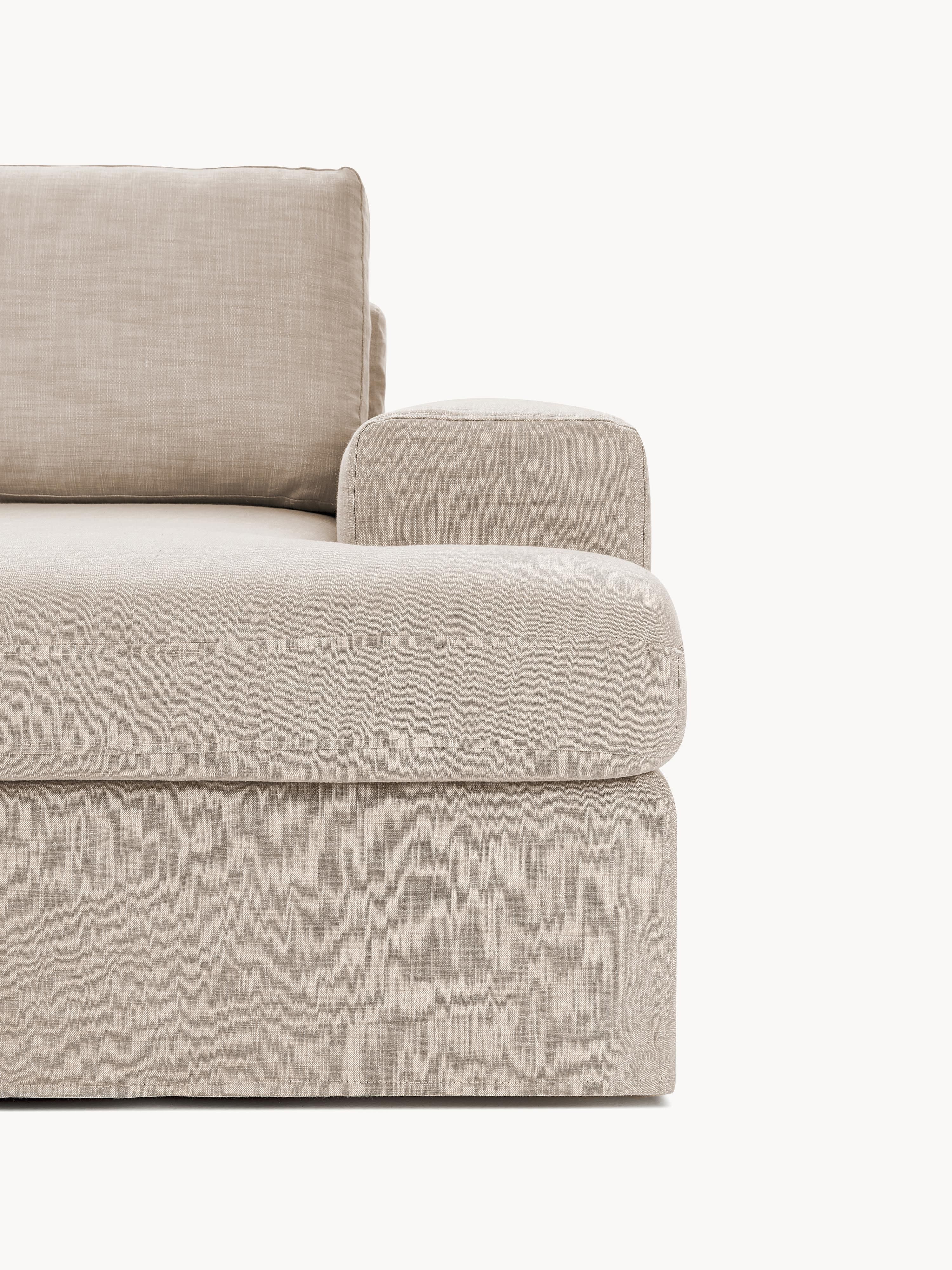 Modulaire bank Russell (4-zits) met poef (links/rechts)