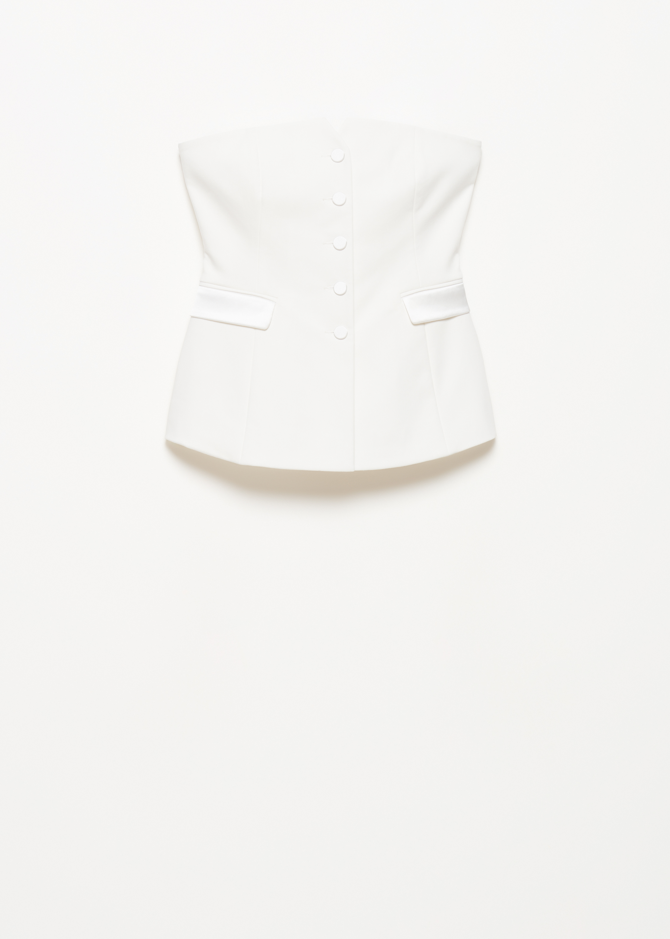 Strapless gilet
