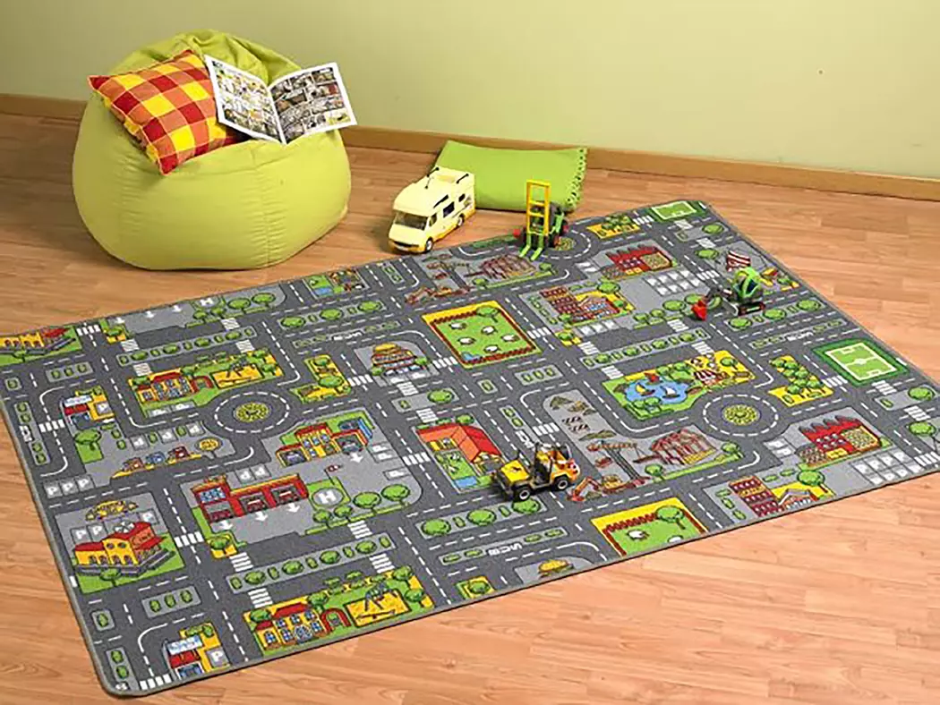 Kinderteppich City 140 x 200 cm