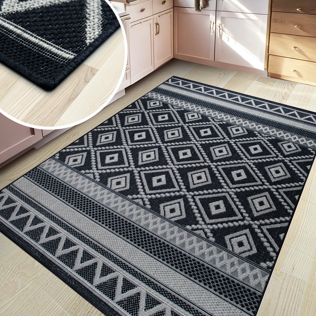my home Teppich »Toronto auch als Läufer erhältlich« rechteckig 3 mm Höhe In- und Outdoor geeignet, Sisal-Optik, Wetterfest & UV-beständig, Boho
