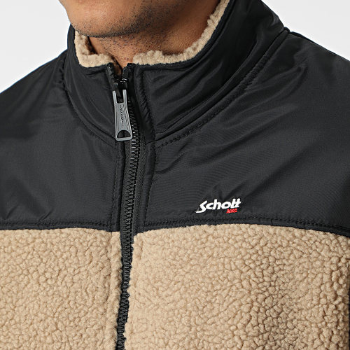 Veste Zippée Fourrure Mouton Sward 1 Beige