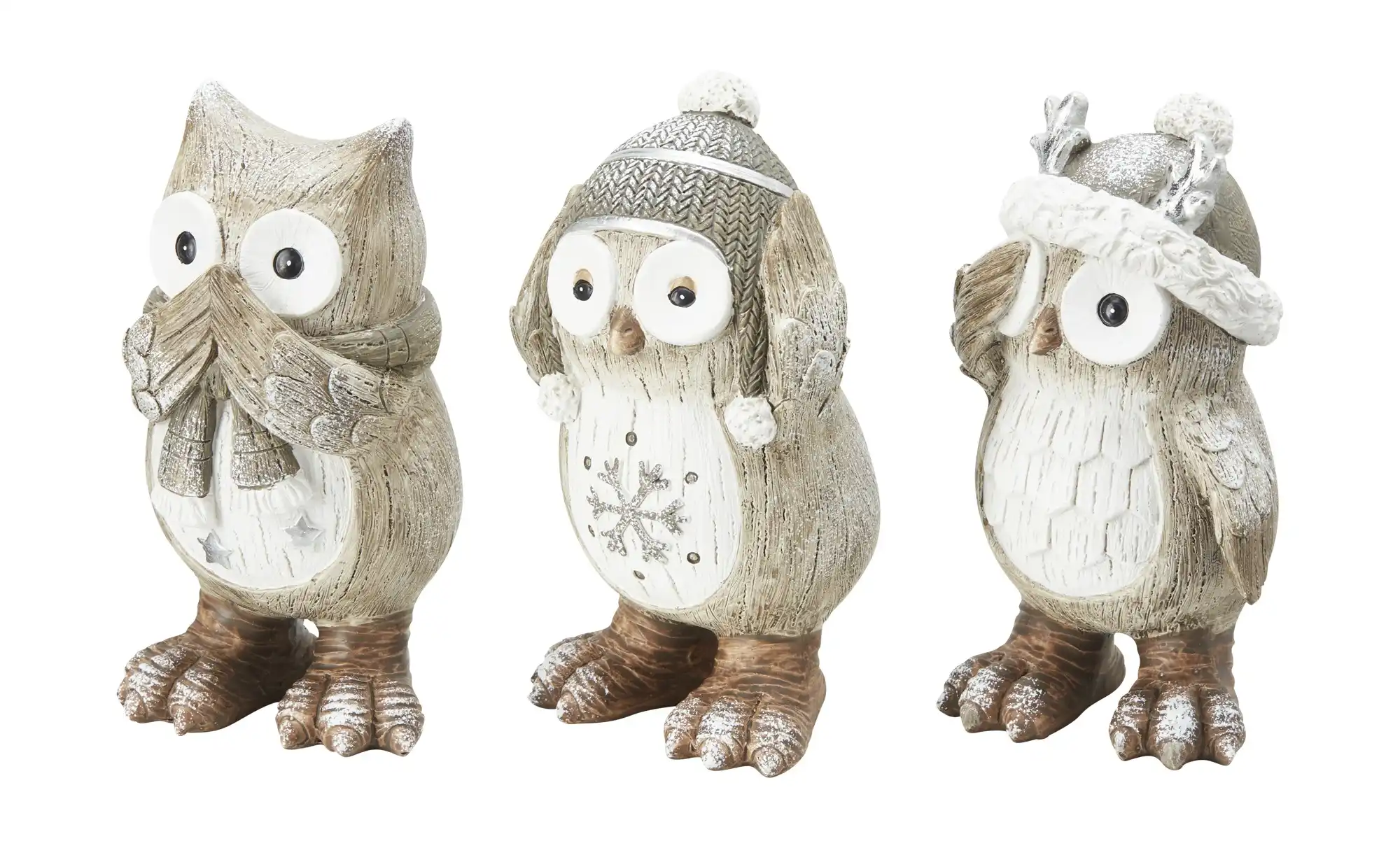 HOME STORY Wintereulen 3er-Set