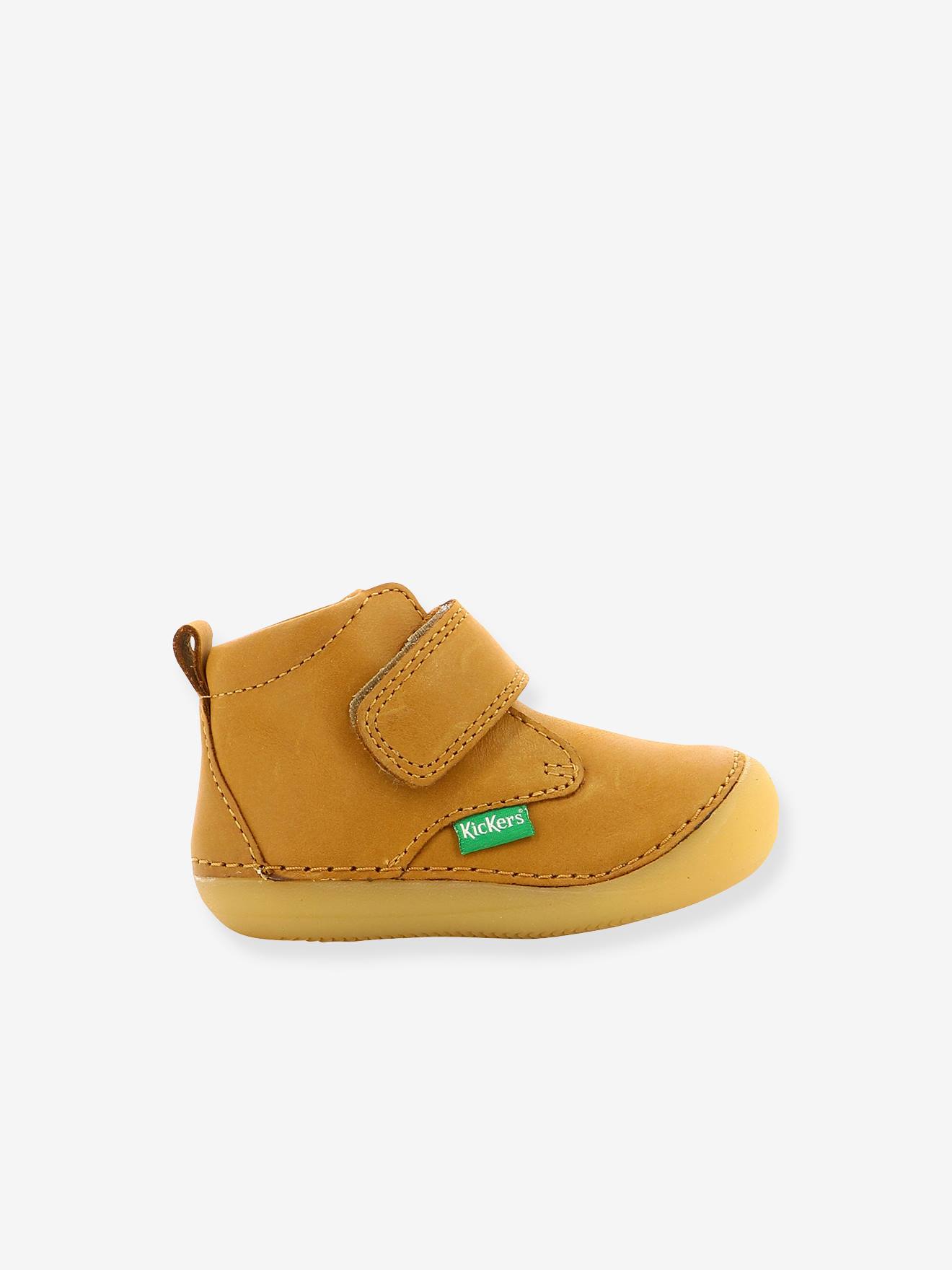 Sabio KICKERS® Botinhas de Couro para Bebê Primeiros Passos Tinta
