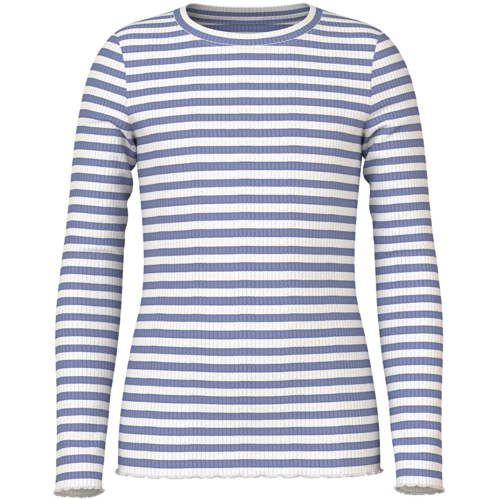 Køb Name It Blue Ice Cloud Dancer Nkfvemma Ls Slim Top