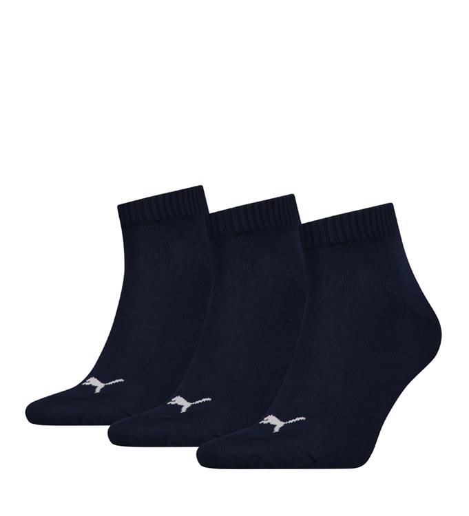 PUMA Unisex Quarter Plain 3P Sokken