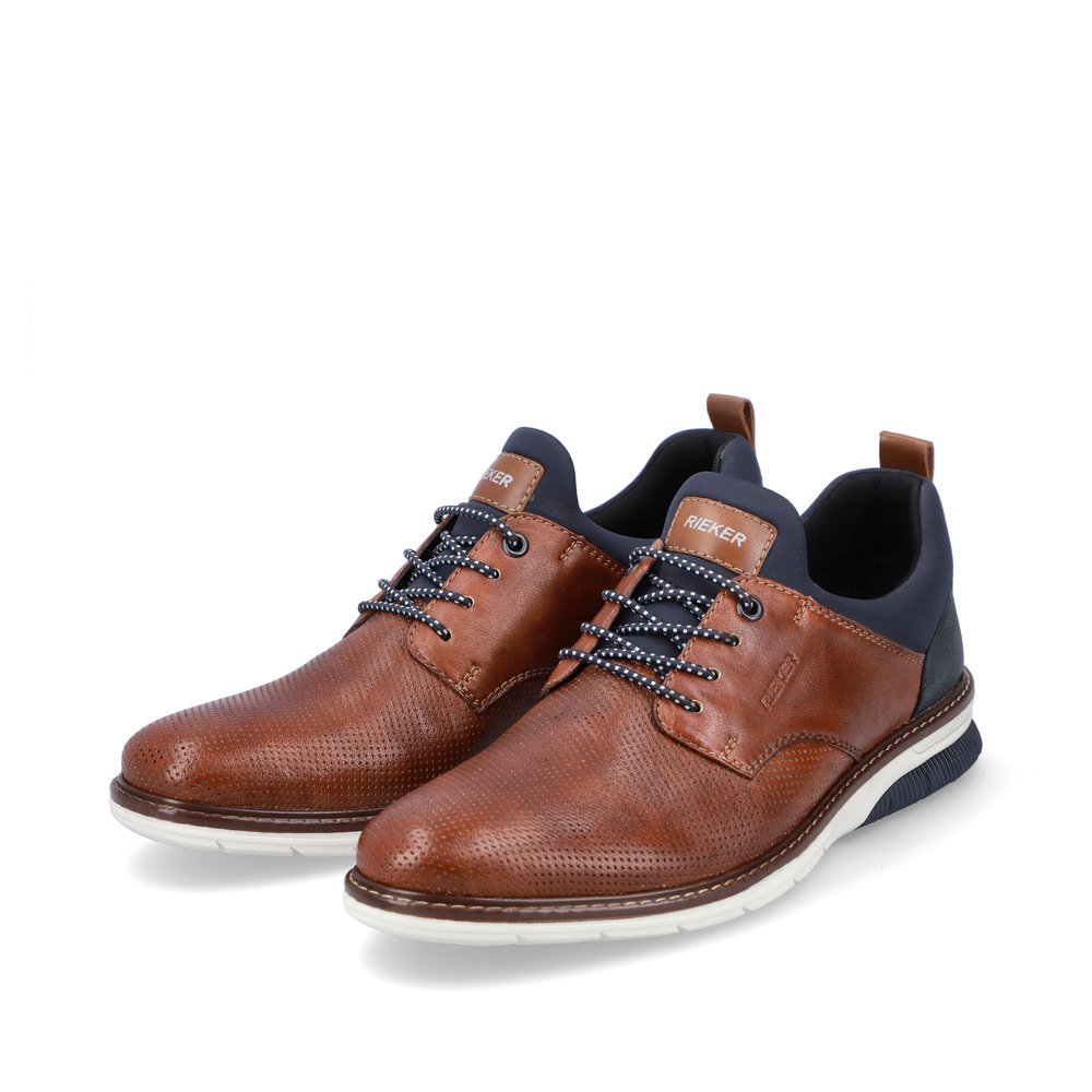 Rieker Herren-Slipper Braun-Blau