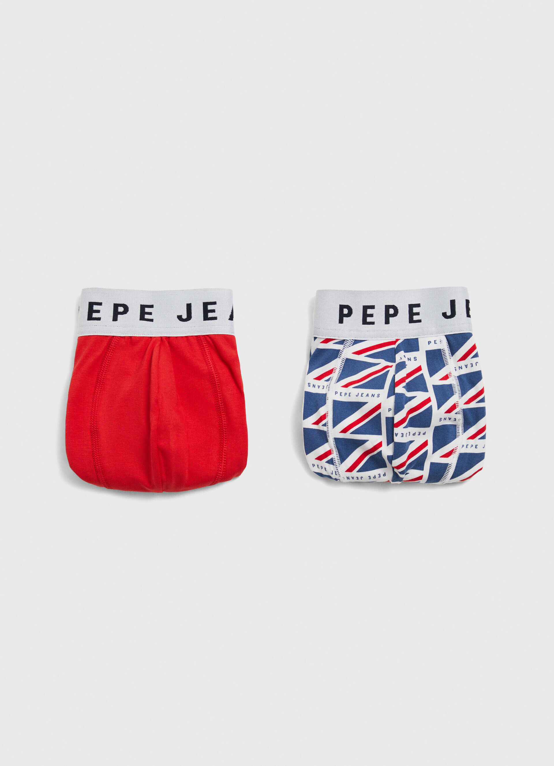 Conjunto de 2 cuecas boxer de algodão elástico - azul dulwich