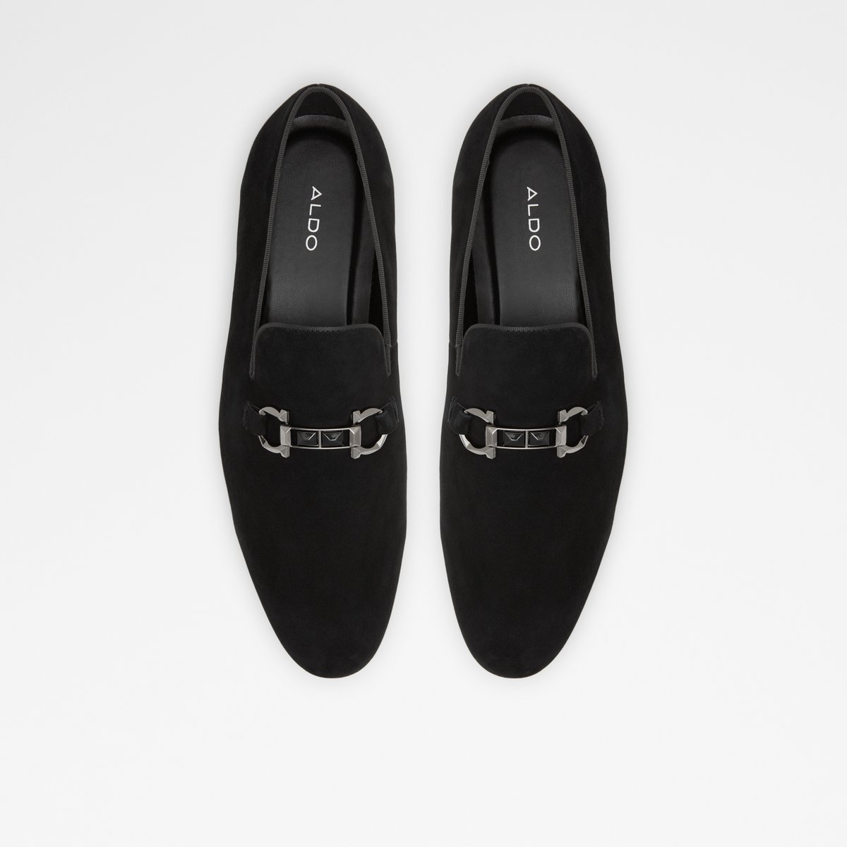 Bowtie Black Synthetic Suede Men Dress Shoes