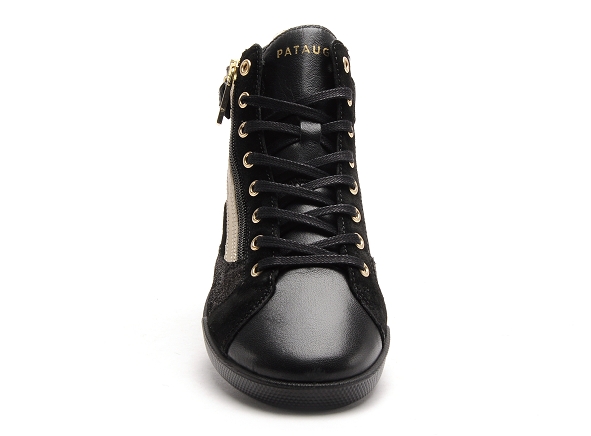 Pataugas boots bottine plates femme palme mix f4h noir