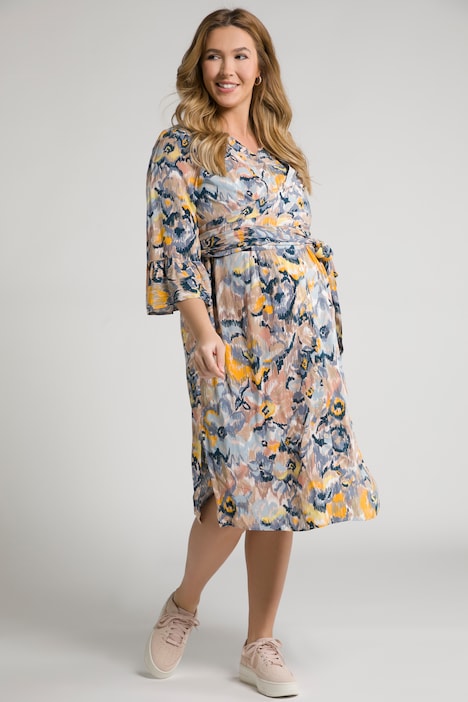 Bellieva-Midikleid, Stillfunktion, Blüten, 3/4-Arm
