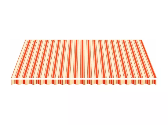 Tissu de remplacement pour auvent Jaune et orange 4,5x3,5 m
