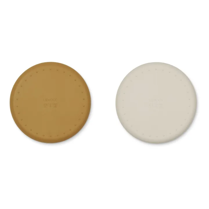 Liewood Assiettes Harvey en silicone- Set de 2 | Caramel