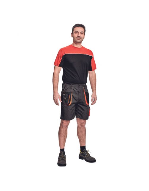 Cerva Werkshort Emerton Antraciet&Oranje - Werkkleding