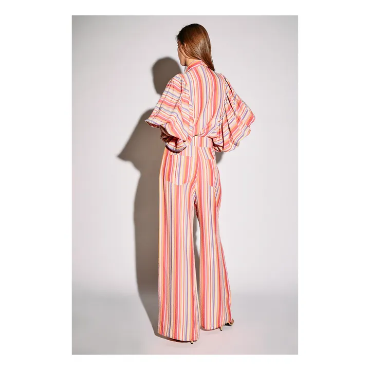 The Label Edition Pantalon Maeva | Rouge framboise
