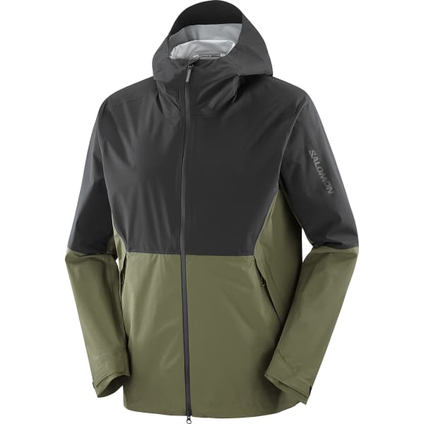 Veste randonnée SALOMON OUTERPATH 2.5L WP JKT DEEP BLACK/GRAPE LEAF