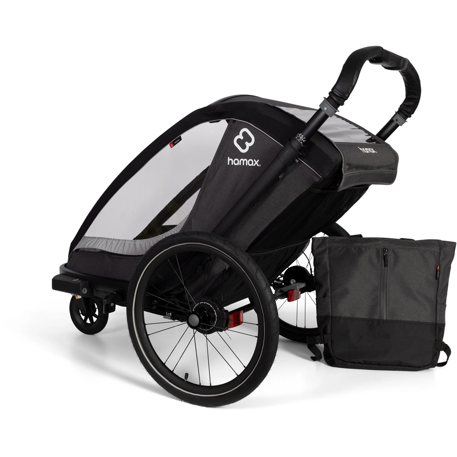 hamax Kinderfahrradanhänger Cocoon ONE Einsitzer greyblack
