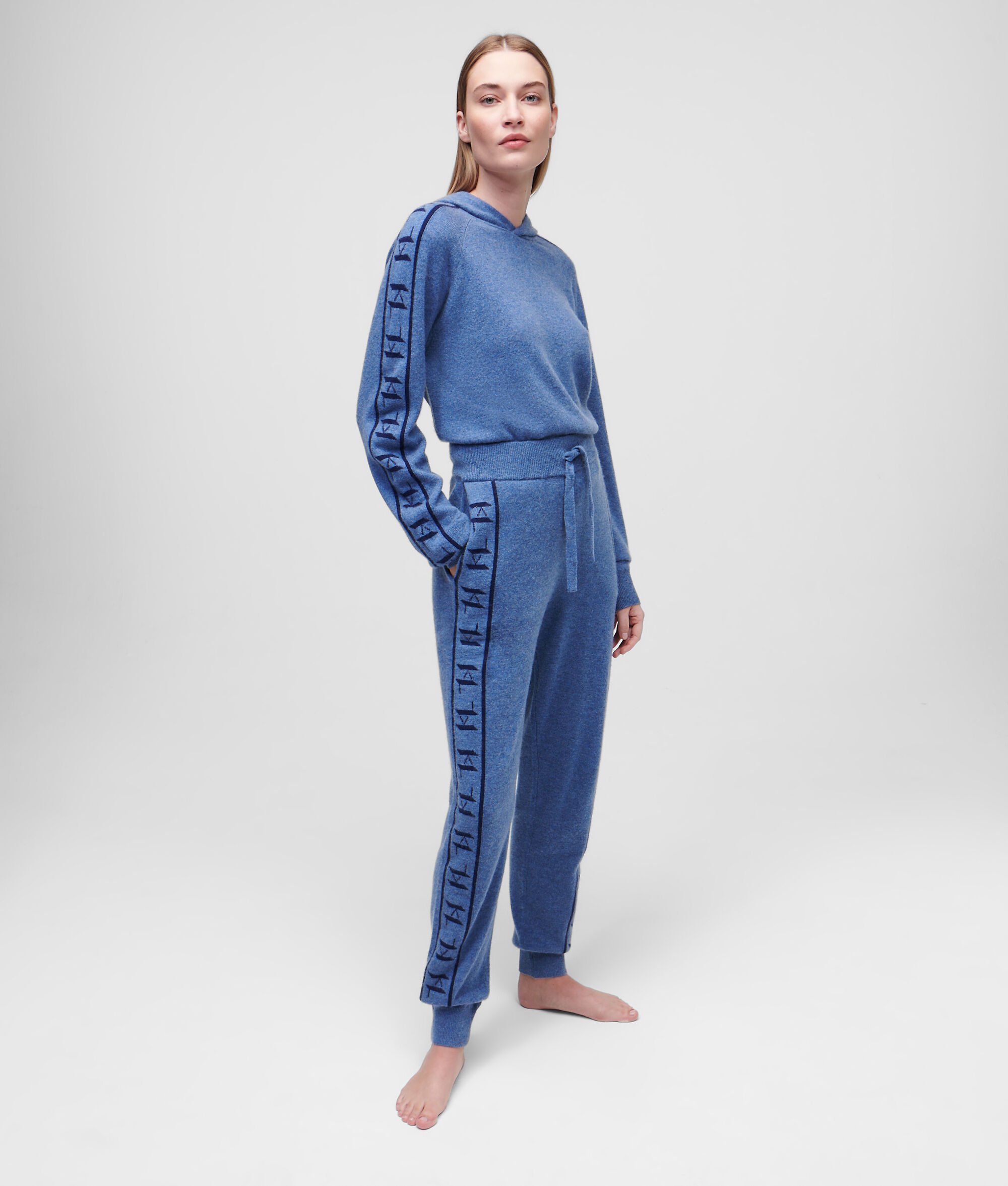 JOGGING KL MONOGRAM EN CACHEMIRE JACQUARD