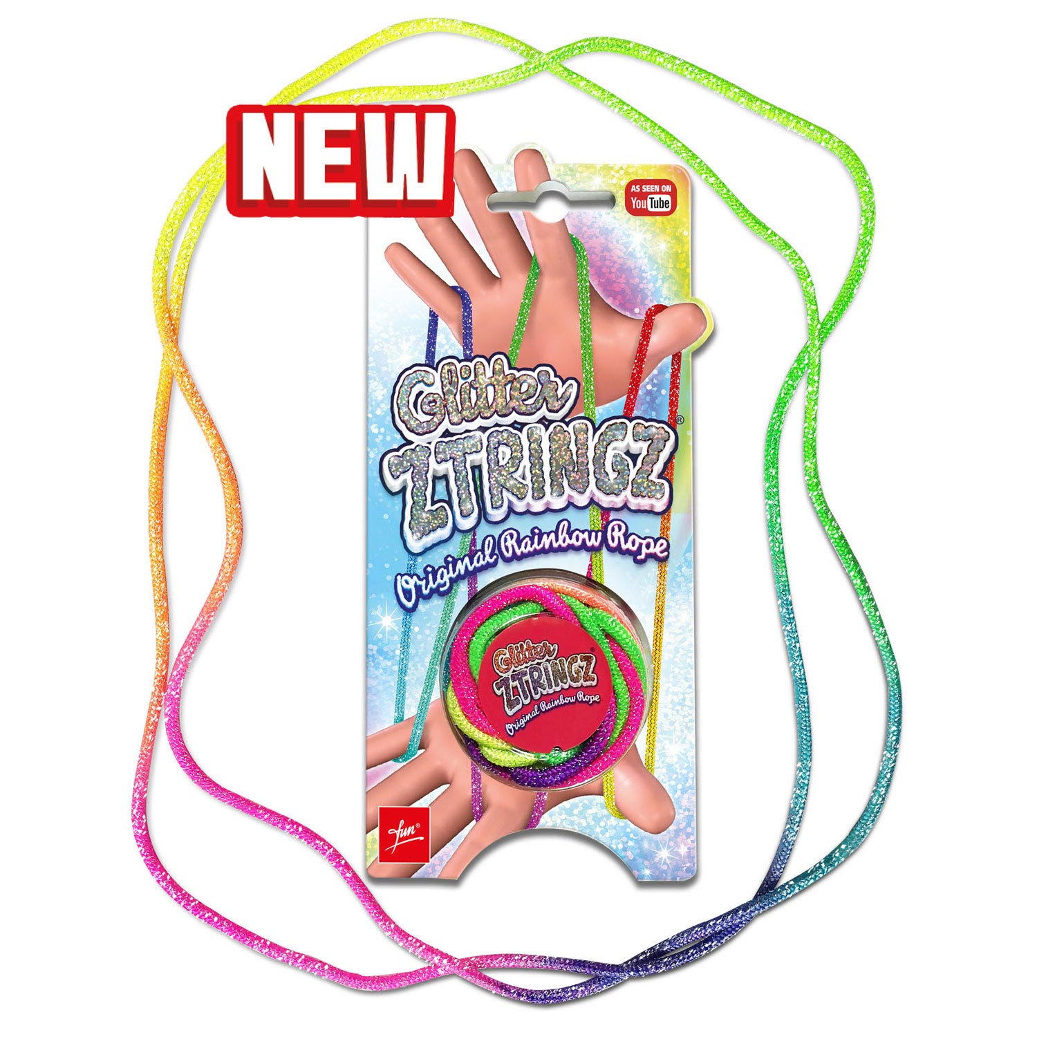Ztringz Glitter Regenboog Touw