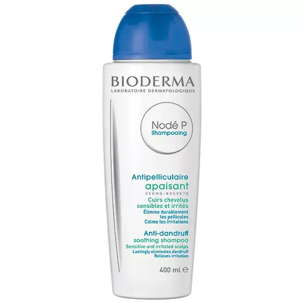 Shampoo Anticaspa Suavizante Bioderma Nodé P para Couro Cabeludo Sensível 400ml
