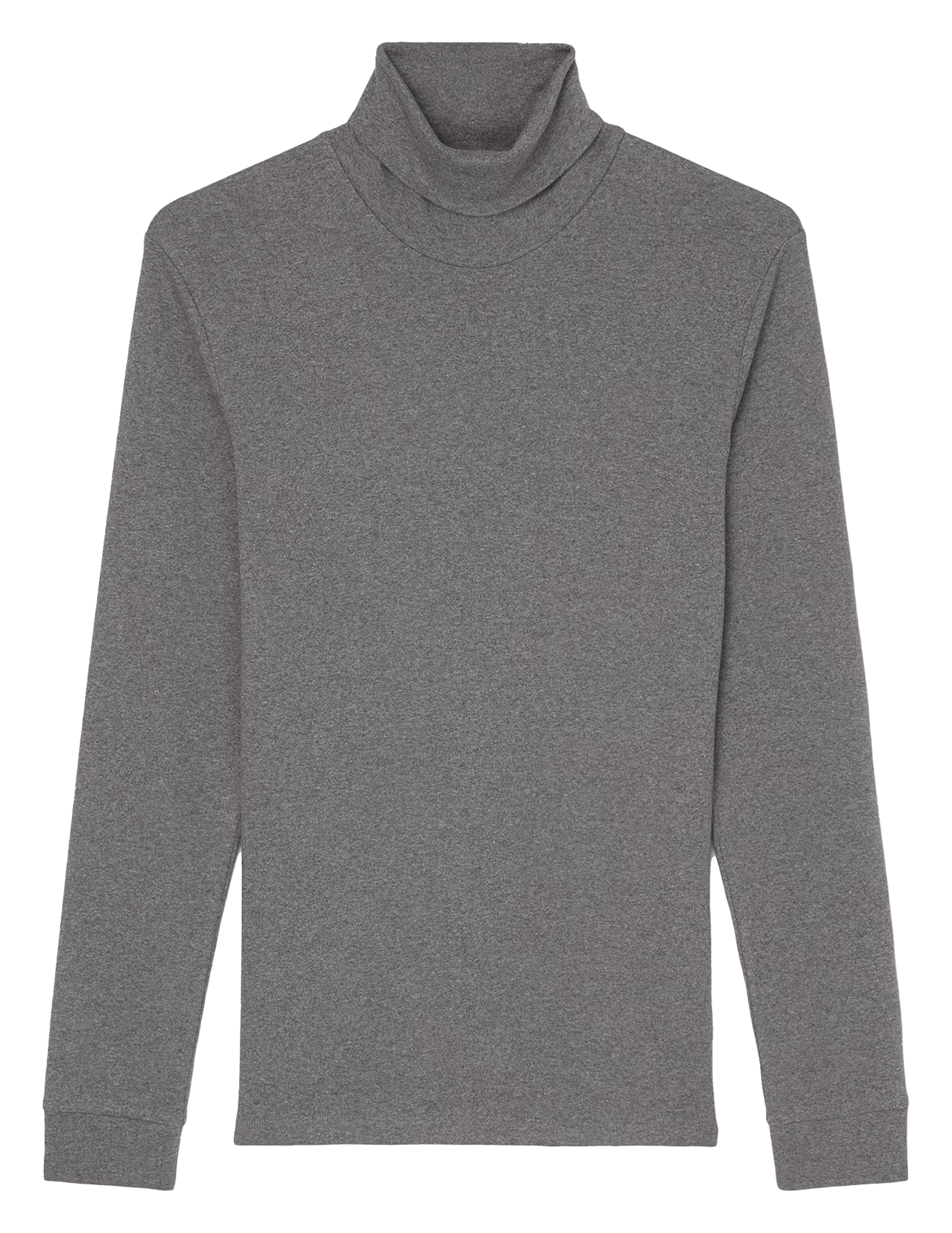 Pull col roulé en coton biologique | Gris