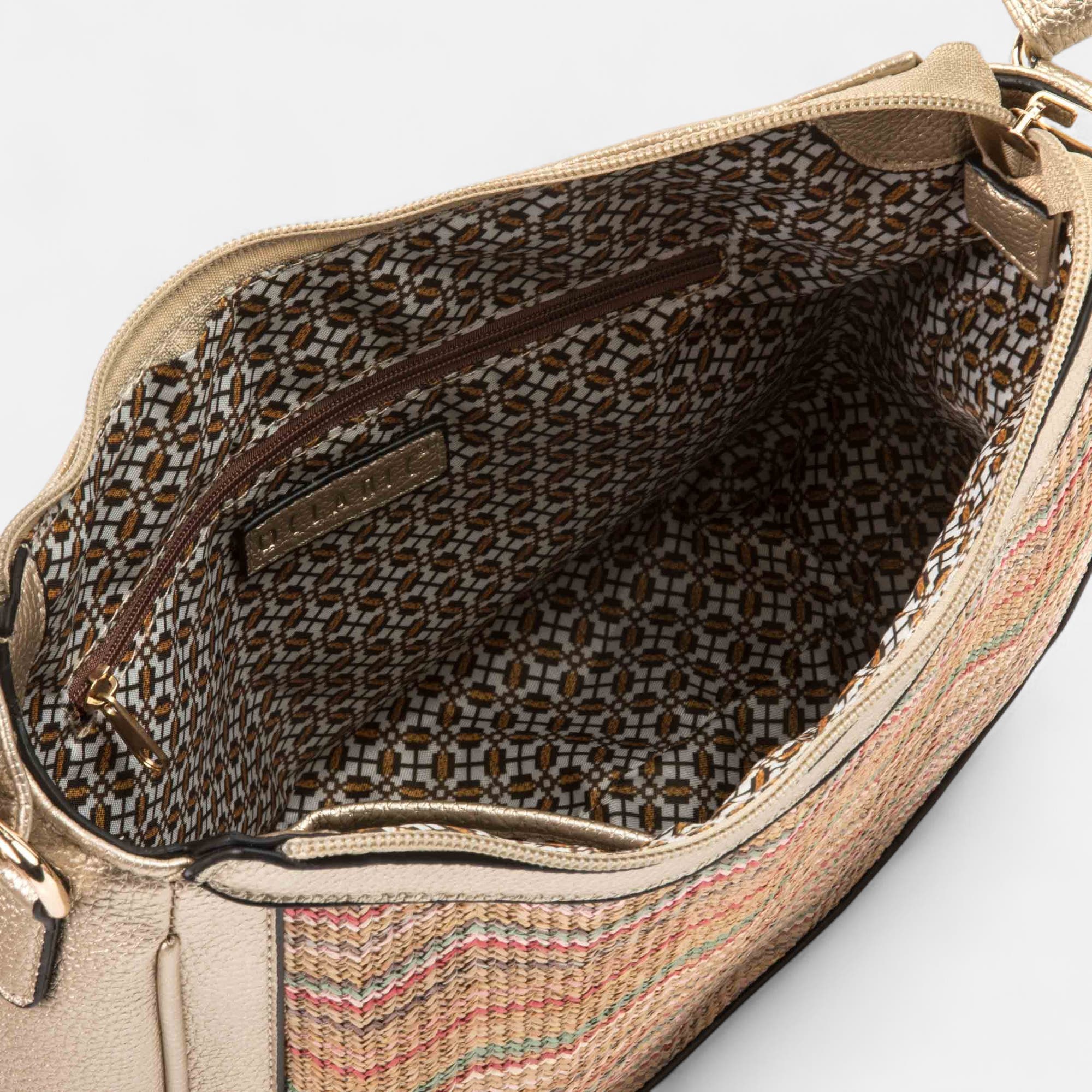 Sac bandoulière or