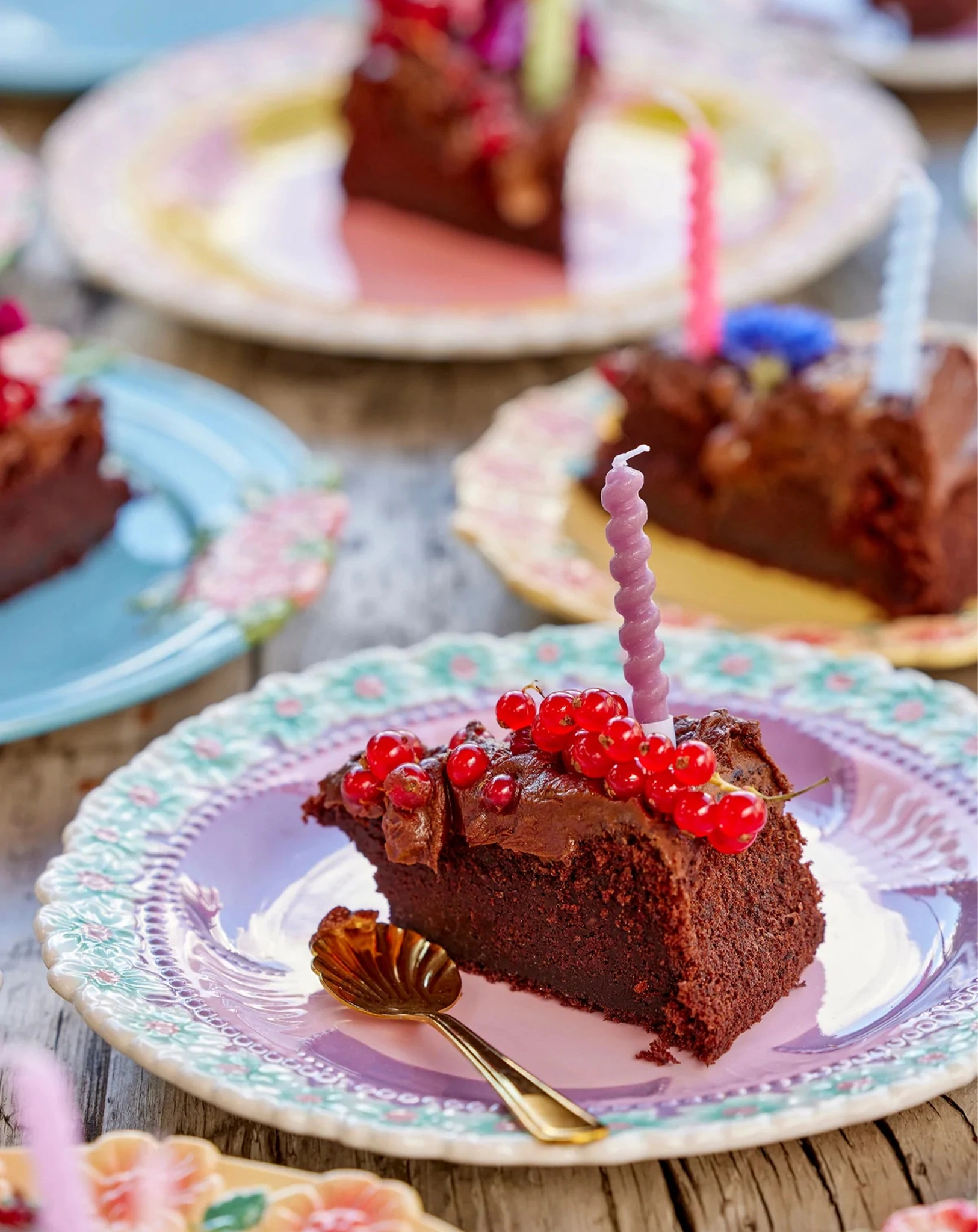 Kuchenkerzen TWISTED 12-teilig in rosatönen
