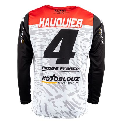 Maillot cross Kenny REPLICA HONDA MOTOBLOUZ SR JEREMY HAUQUIER 2024 - Blanc / Noir