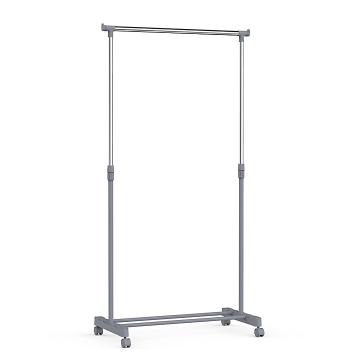 Portant simple avec étagère l. 84 x H. 160 cm