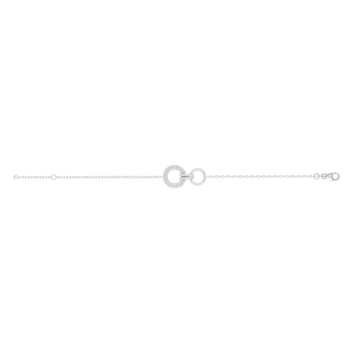 Bracelet argent 925 zirconias 18 cm