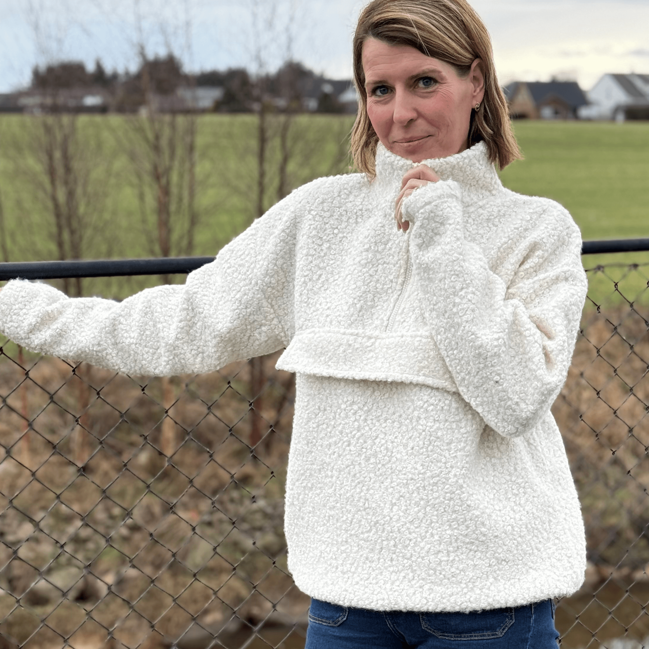 Vertical Lotty W Sherpa Half Zip - Mellomlag