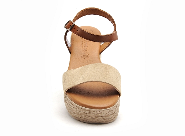 Eva frutos nu pieds talons femme 790 beige