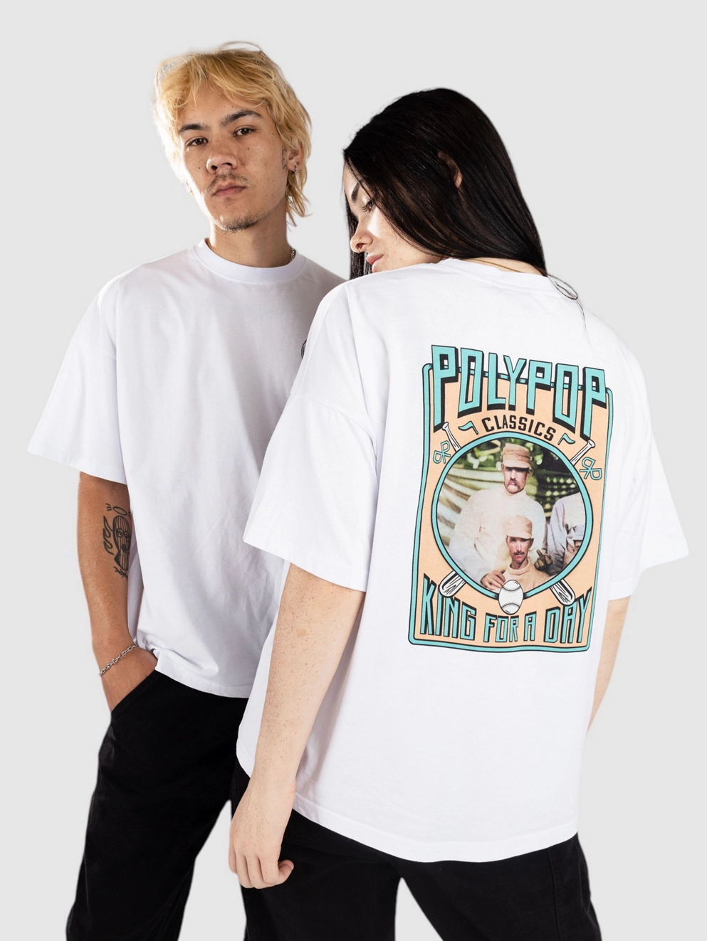 Polypop King For A Day T-Shirt white