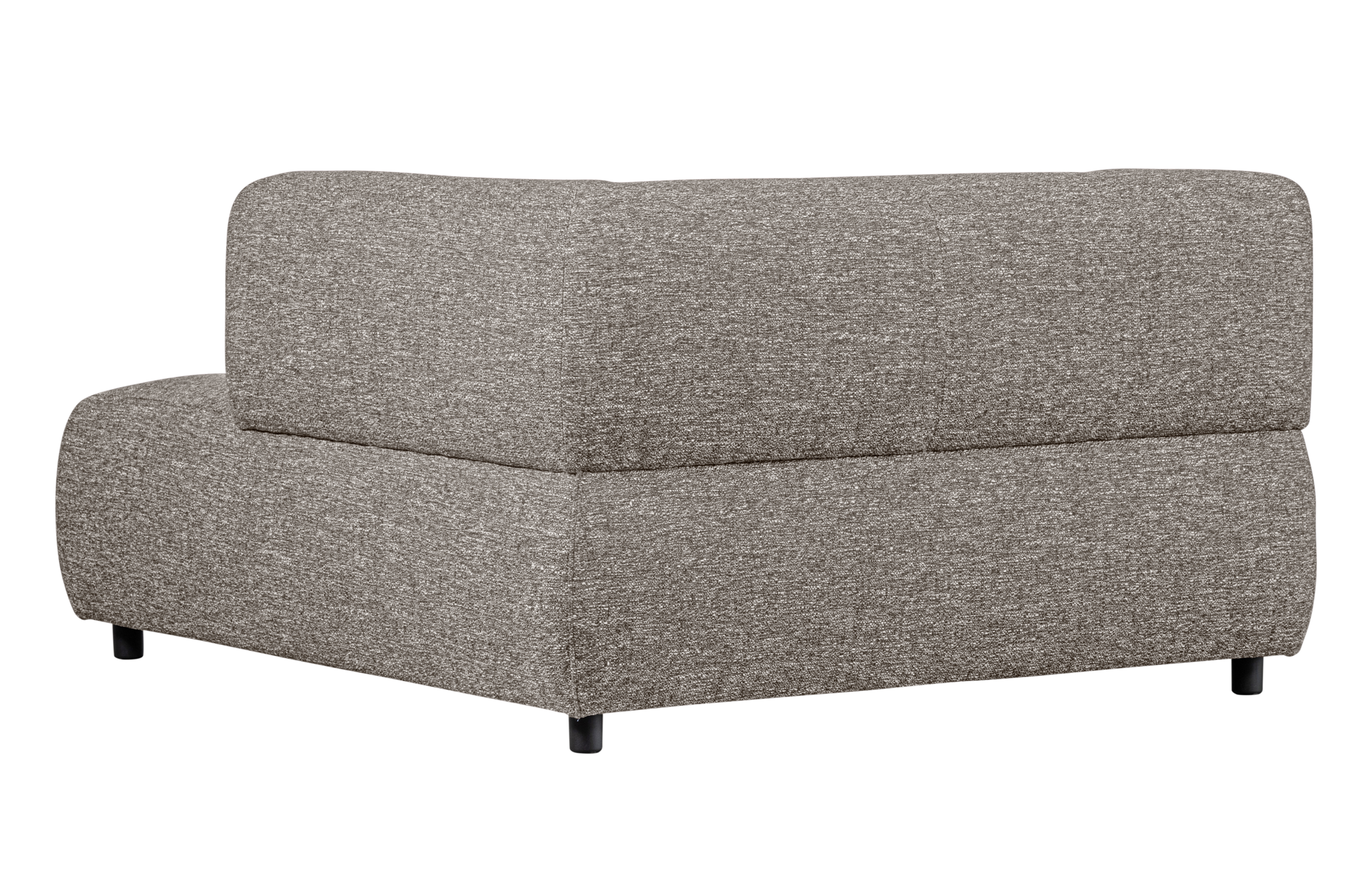 1,5-zits chaise longue Louis melange met arm rechts Louis 1,5-zits chaise longue met arm rechts Melange - Coffee