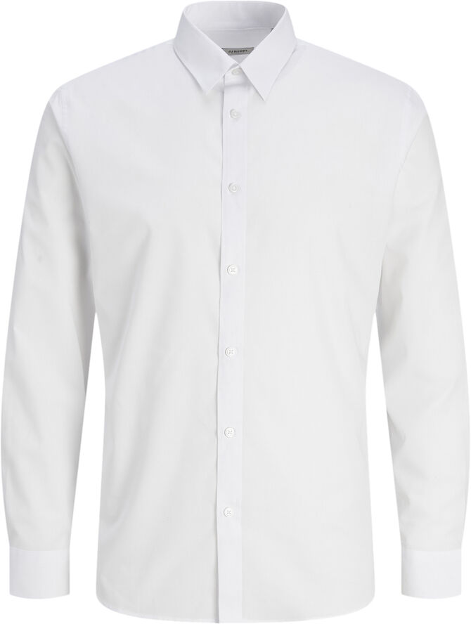 JJ-REBEL JREBGAVIN SOLID SHIRT LS NOOS White
