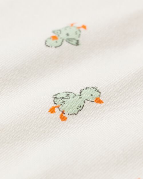 3 bodies en coton bio avec stretch blanc cassé